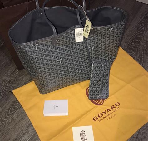 goyard light gray tote|reversible Goyard tote bag.